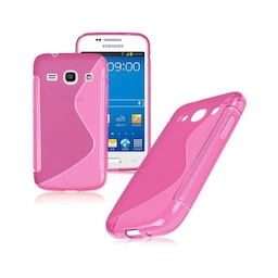 S-Line Silicone Cover til Samsung Galaxy Core LTE (SM-G386F) : farve - lyserød