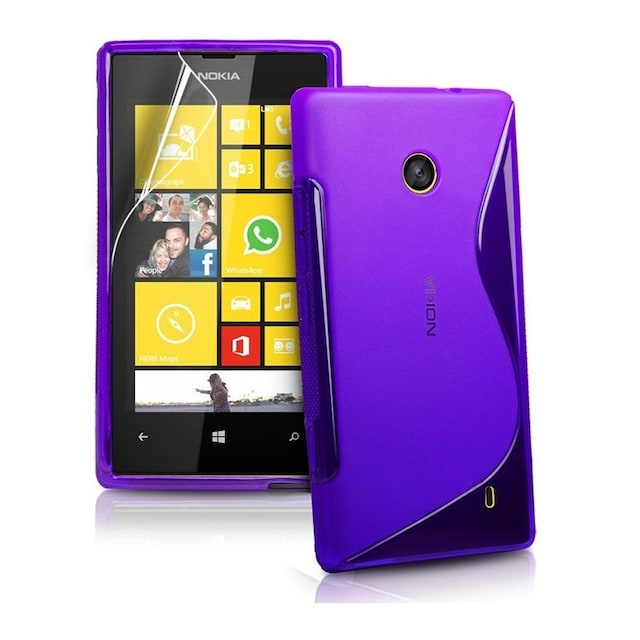 S-Line Silicone Cover til Nokia Lumia 520/525 (RM915) : farve - lilla