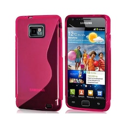 S-Line Silicone Cover til Samsung Galaxy S2 (GT-i9100) : farve - lyserød