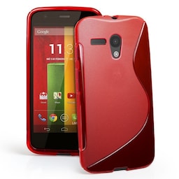 S-Line Silicone Cover til Motorola Moto G (XT1032) : farve - rød