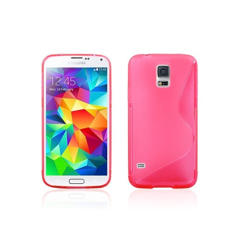 S-Line Silicone Cover til Samsung Galaxy S5 Mini (SM-G800F) : farve -  lyserød | Elgiganten