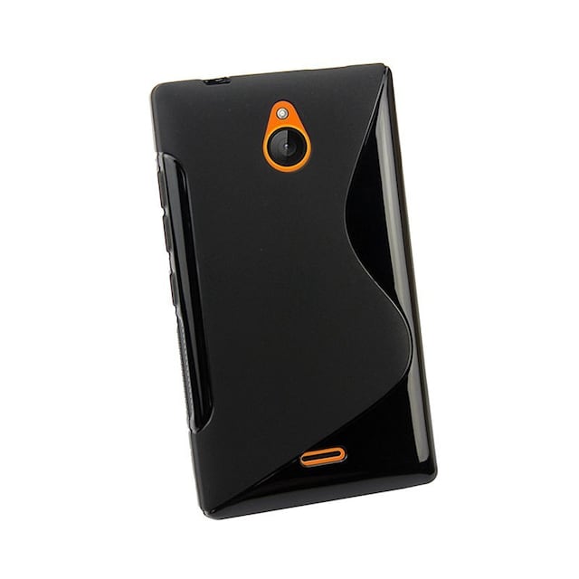 S-Line Silicone Cover til Nokia X2 (RM-1013) : farve - sort