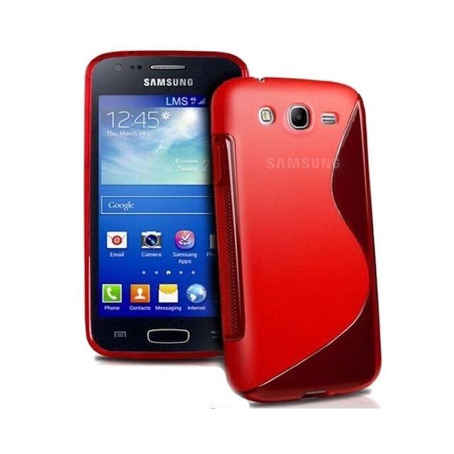 S-Line Silicone Cover til Samsung Galaxy Ace 3 (GT-s7275) : farve - rød