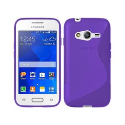 S-Line Silicone Cover til Samsung Galaxy Trend 2 (SM-G313H) : farve - lilla