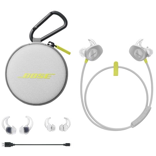 Bose SoundSport trådløse hovedtelefoner - gul | Elgiganten