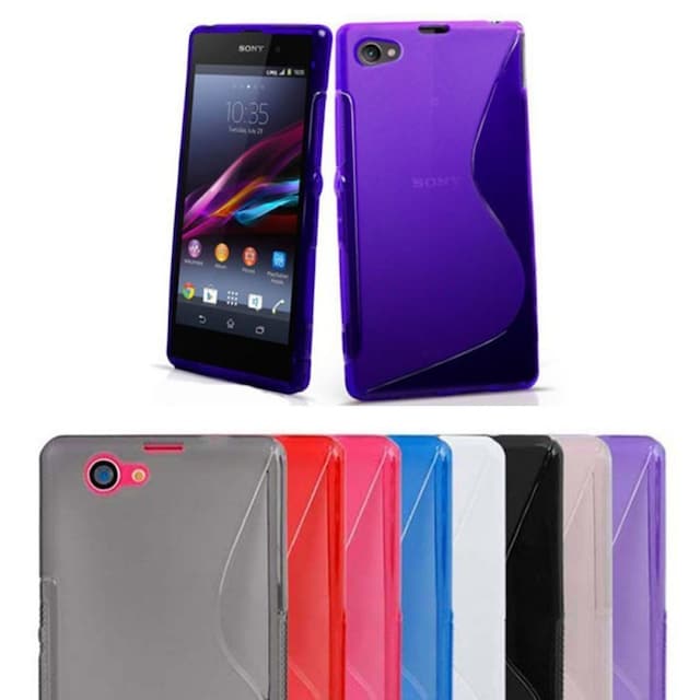 S-Line Silicone Cover til Sony Xperia Z1 Compact (D5503) : farve - sort