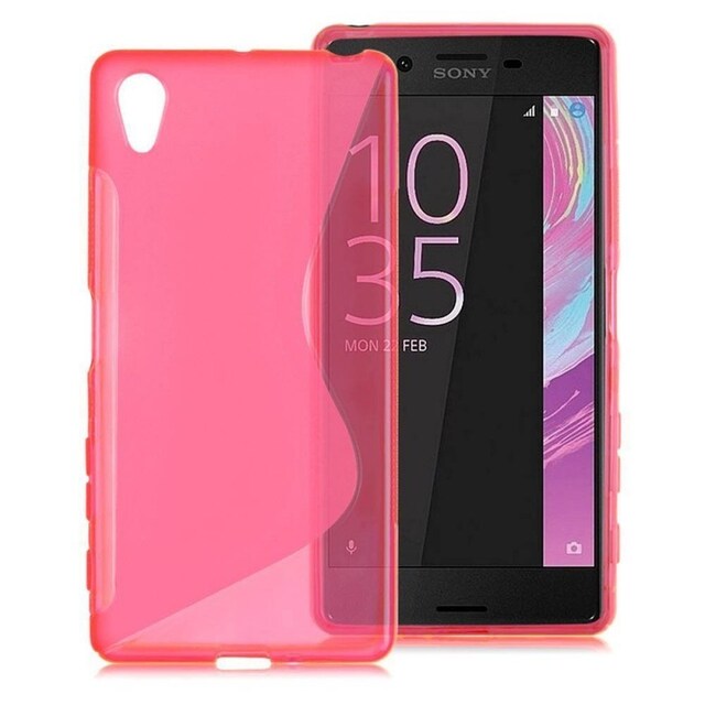 S-Line Silicone Cover til Sony Xperia X Performance (F8131) : farve - lyserød