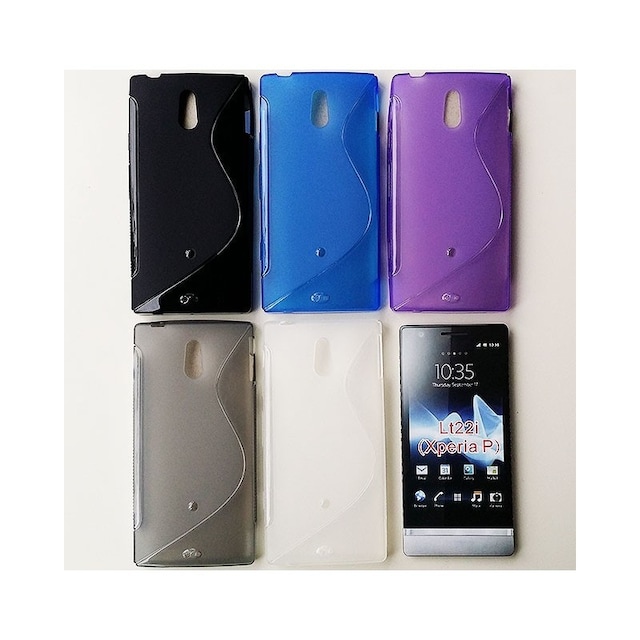 S-Line Silicone Cover til Sony Xperia P (LT22i) : farve - lilla