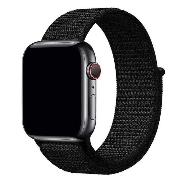 Apple Watch 38mm Nylon armbånd - Mørk sort