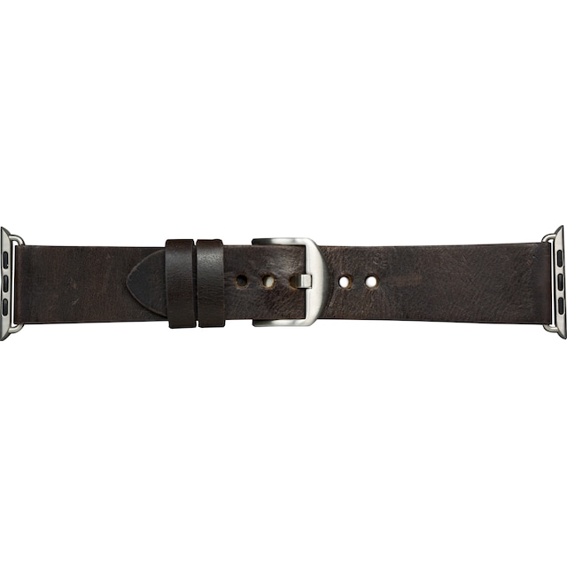 Dbramante Bornholm Apple Watch 42-45 mm læderrem (d. brown/sp.gr)