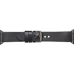 Dbramante Bornholm Apple Watch 42-45 mm læderrem (sort/sp. grey)