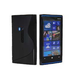 S-Line Silicone Cover til Nokia Lumia 920 (RM-820) : farve - sort