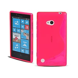 S-Line Silicone Cover til Nokia Lumia 720 (RM-885) : farve - lyserød