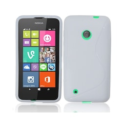 S-Line Silicone Cover til Nokia Lumia 530 (RM-1017) : farve - hvid
