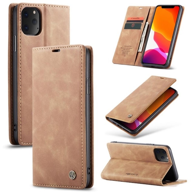 CaseMe Smart Magnet FlipCase Apple iPhone 11 Pro Max (6,5 ")  - brun