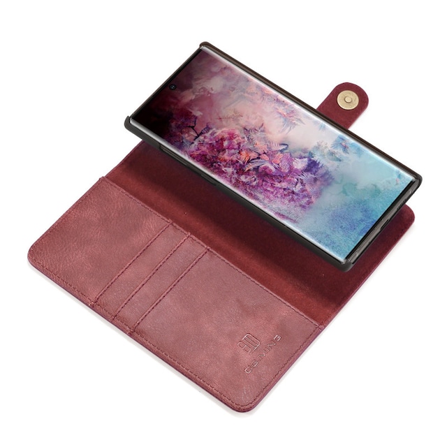 DG-Ming Wallet 2i1 til Samsung Galaxy Note 10 (SM-N970F)  - rød
