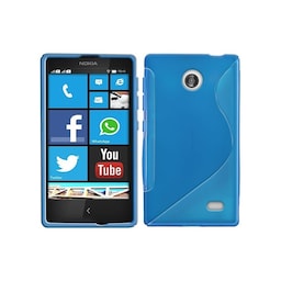 S-Line Silicone Cover til Nokia X / X + (RM-980) : farve - blå