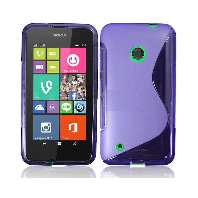 S-Line Silicone Cover til Nokia Lumia 530 (RM-1017) : farve - lilla