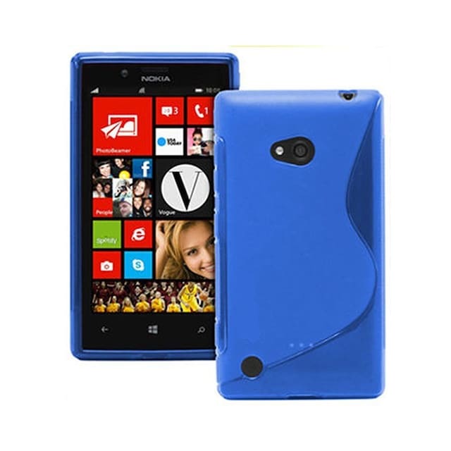S-Line Silicone Cover til Nokia Lumia 720 (RM-885) : farve - blå