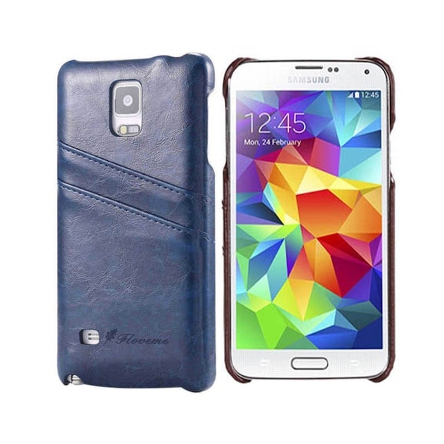 FloveMe Cover med slots Samsung Galaxy S5 (SM-G900F) : farve - blå