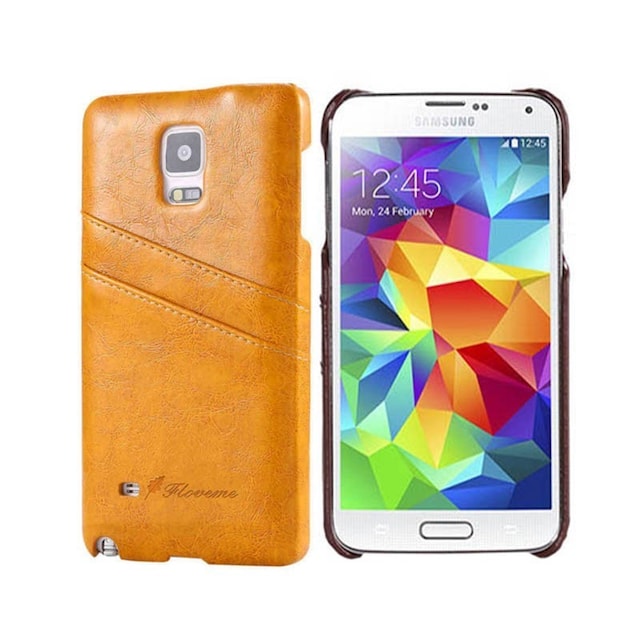 FloveMe Cover med slots Samsung Galaxy S5 (SM-G900F) : farve - gul