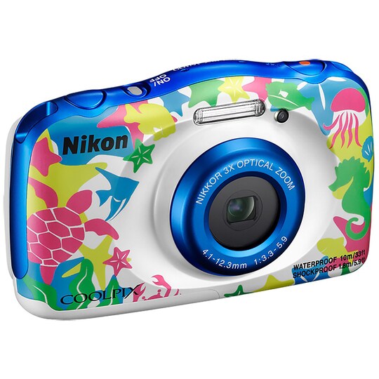 Nikon CoolPix W100 kompakt kamera - mønstret | Elgiganten