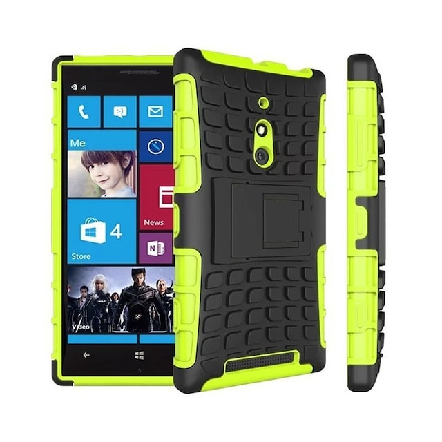 Stødfast Cover med stativ Nokia Lumia 830 (RM-984) : farve - grøn