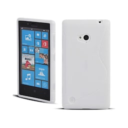 S-Line Silicone Cover til Nokia Lumia 720 (RM-885) : farve - hvid