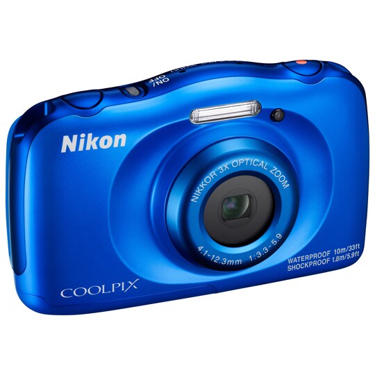 Nikon CoolPix W100 kompakt kamera - blå | Elgiganten