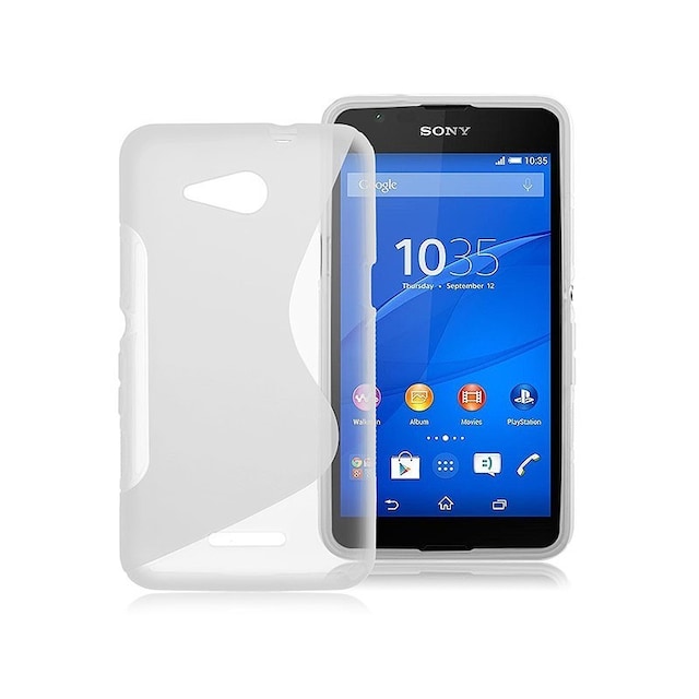 S-Line Silicone Cover til Sony Xperia E4G (E2003) : farve - gennemsigtig