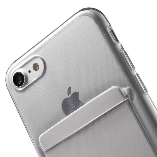 Silikone cover med slot Apple iPhone 7 / SE (4.7") - gennemsigtig Elgiganten