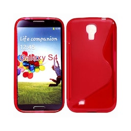 S-Line Silicone Cover til Samsung Galaxy S4 (GT-i9500) : farve - rød