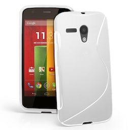 S-Line Silicone Cover til Motorola Moto G (XT1032) : farve - hvid