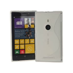 S-Line Silicone Cover til Nokia Lumia 925 (RM-893) : farve - gennemsigtig