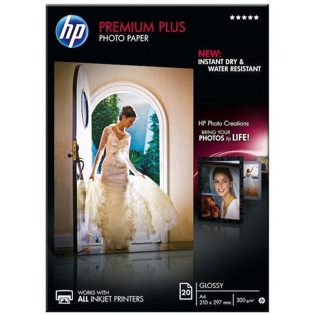 HP Premium fotopapir Plus A4 - 20 ark