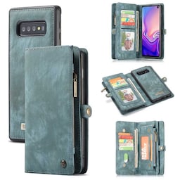 CaseMe Wallet 11-kort Samsung Galaxy S10 (SM-G973F)  - blå