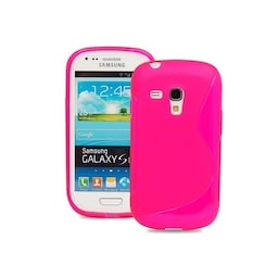S-Line Silicone Cover til Samsung Galaxy S3 Mini (GT-i8190) : farve - lyserød