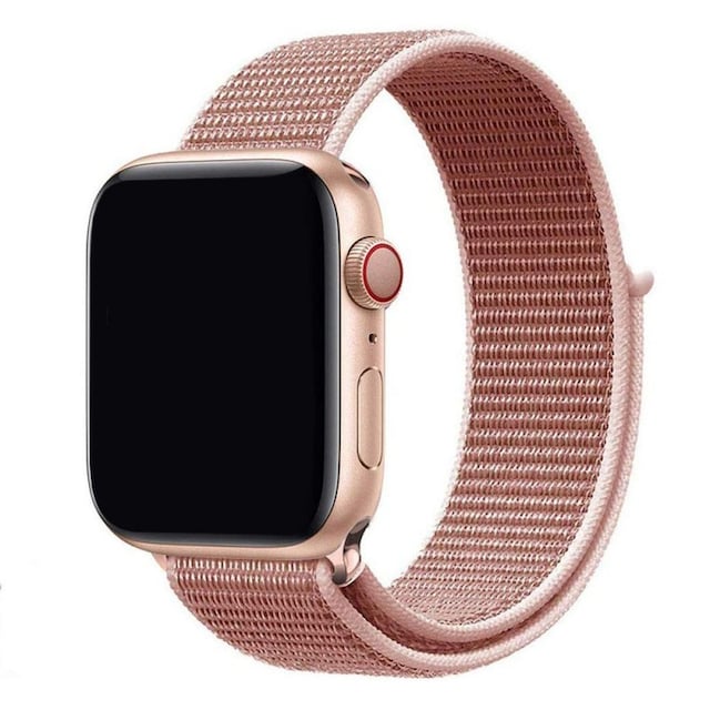 Apple Watch 42mm Nylon armbånd - Rose Pink