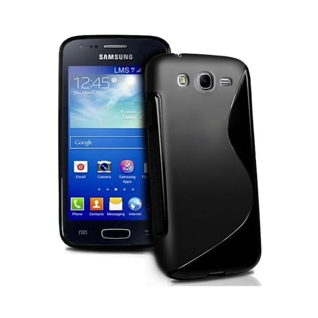 S-Line Silicone Cover til Samsung Galaxy Ace 3 (GT-s7275) : farve - sort