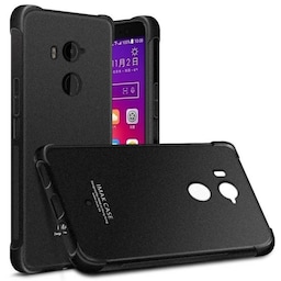 IMAK Shockproof silikone cover til HTC U11 Plus  - Matt Black