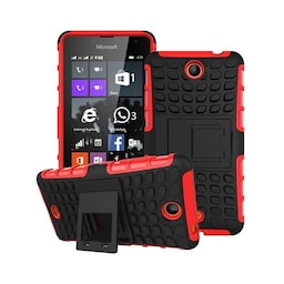 Stødfast Cover med stativ Microsoft Lumia 430 (RM-1099) : farve - rød