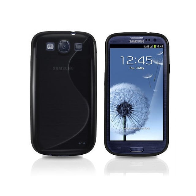 S-Line Silicone Cover til Samsung Grand Duos (GT-i9082) : farve - sort
