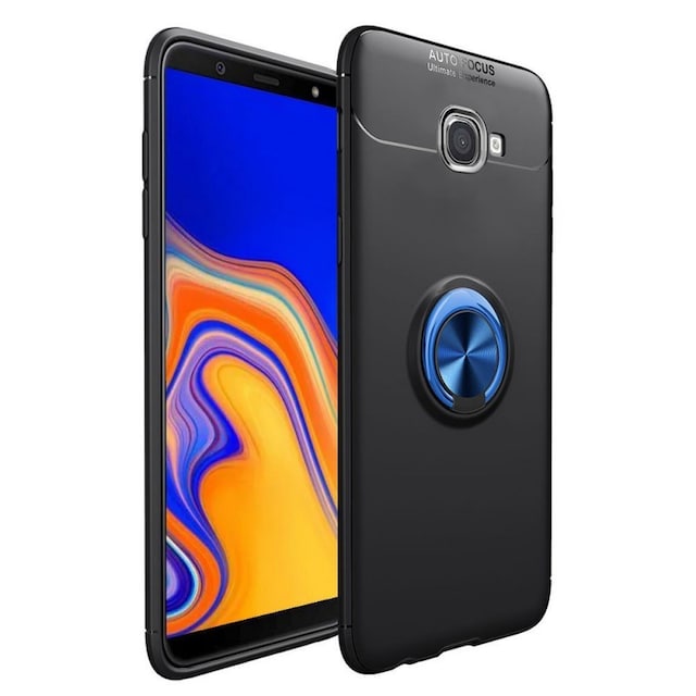 Slim Ring cover til Samsung Galaxy J4 Plus (SM-J415F)  - blå