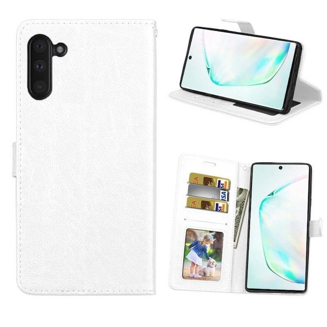 3-kort Wallet Samsung Galaxy Note 10 (SM-N970F)  - hvid