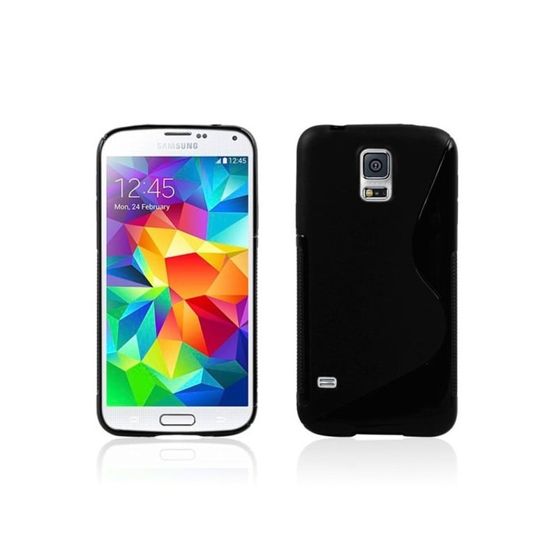 S-Line Silicone Cover til Samsung Galaxy S5 Mini (SM-G800F) : farve - sort  | Elgiganten