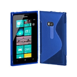 S-Line Silicone Cover til Nokia Lumia 920 (RM-820) : farve - blå
