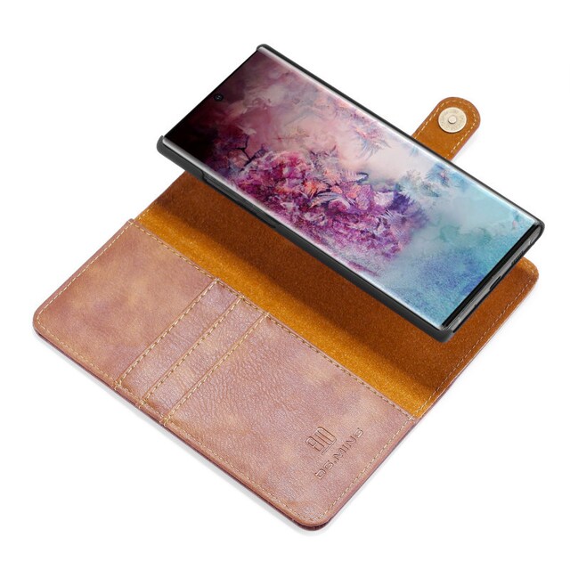 DG-Ming Wallet 2i1 til Samsung Galaxy Note 10 Plus (SM-N975F)  - brun