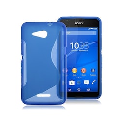 S-Line Silicone Cover til Sony Xperia E4G (E2003) : farve - blå