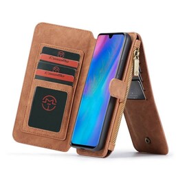 CaseMe Multi Wallet 14-kort Huawei P30 (ELE-L29)  - brun