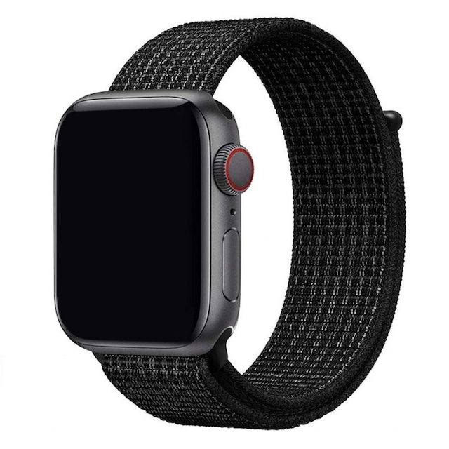 Apple Watch 42mm Nylon armbånd - sort hvid